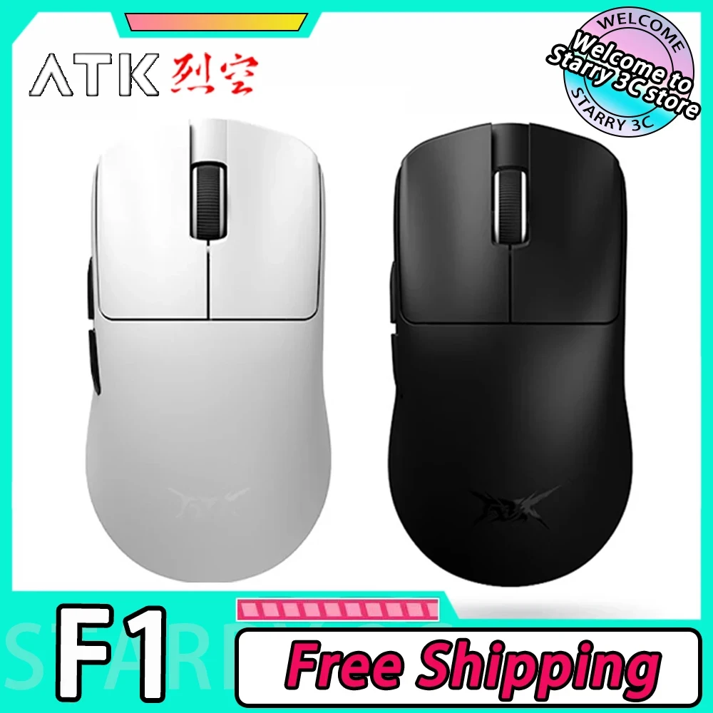 

ATK Blazing Sky F1 Mouse Three Modes 8K Wireless Low Latency E-sports Liekong FPS Gaming Mouse Ergonomics Pc Gamer Accessories