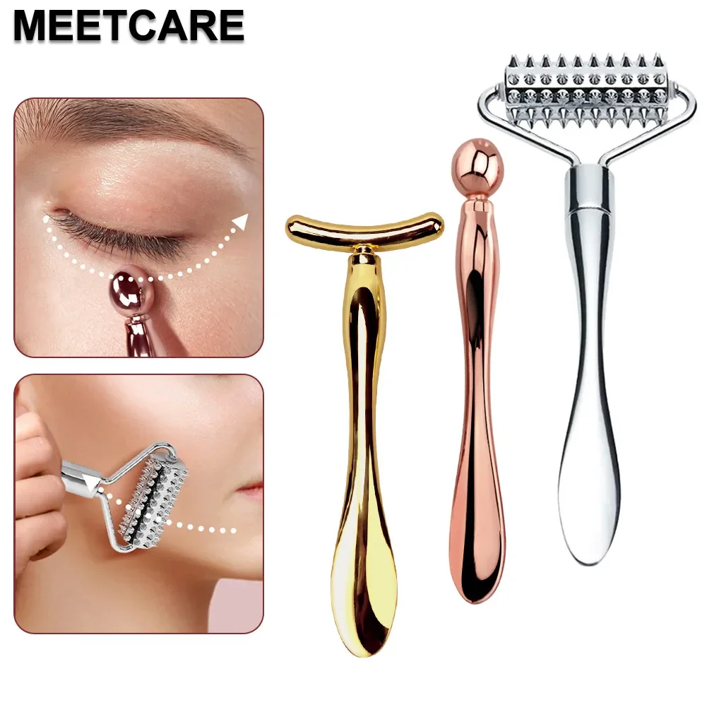 

Face Eye Roller Massage Neck Stick Spatula Massager Anti Eye Pouch Dark Circles Spoon Applicator Removal Shrink Pores Scar