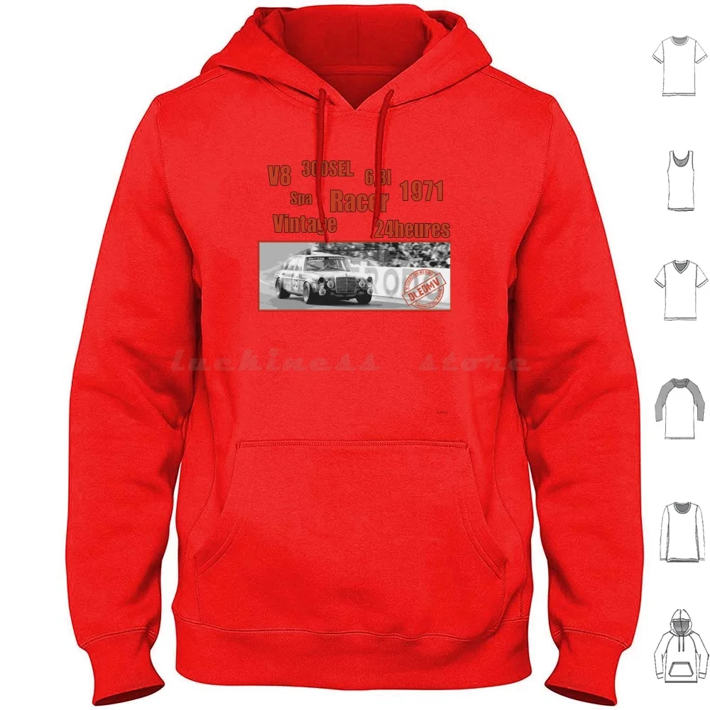 Dledmv-300 Sel 6.3 Hoodie cotton Long Sleeve Dledmv Stance Logo Car Racing Engine Motor Moteur Voiture Hellaflush Low