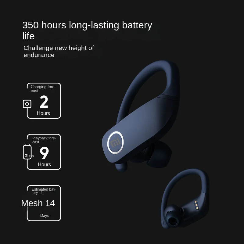 XIAOMI orijinal True gerçek kablosuz kulakiçi kulak kancası Bluetooth dokunmatik kontrol kulaklık HD çağrı LED ekran spor kulaklık Mic ile