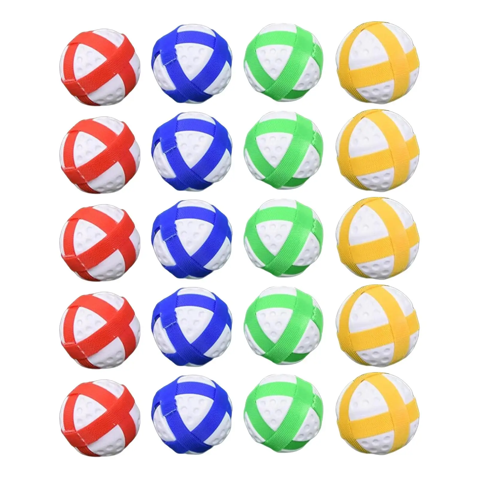 Practice Golf Balls Eco Plastic Nylon Versatile Sticky Golf Balls for Home Outdoor Game Activities