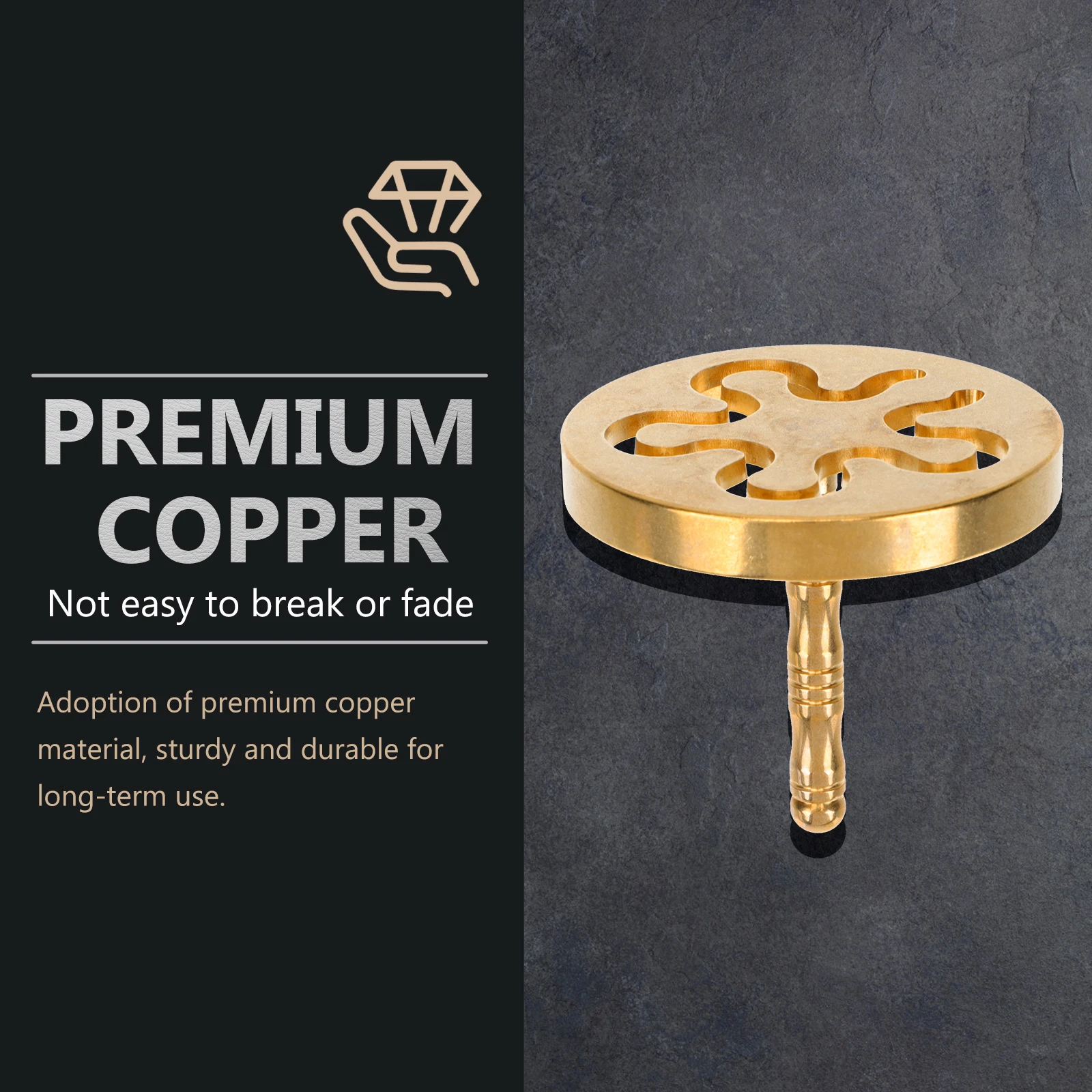 Incense Press Copper Ash Press Tool Removable Design Easy to Use for Home Study Office Temple Household Incense Making Supply