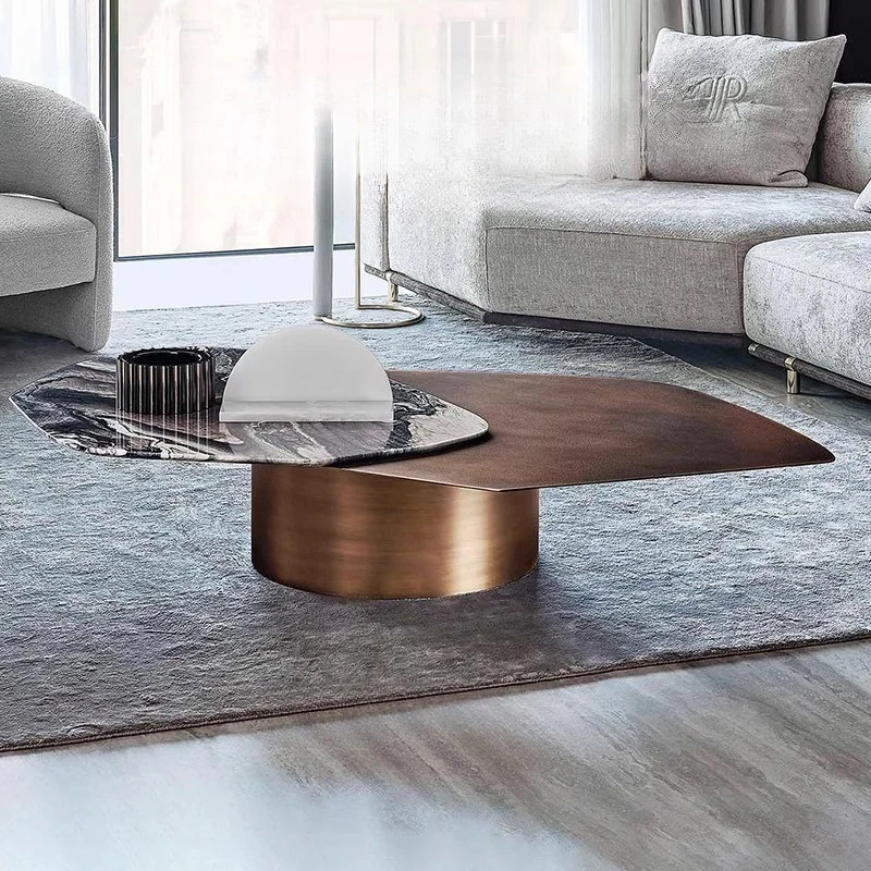 

Modern Luxury Coffee Table Aesthetic Industrial Minimalist Unique Coffee Table Computer Outdoor Industrial Couchtisch Furniture