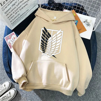 Fashion Women Hoodies Anime Attack on Titan Print Hip Hop Fleece Woman Casual Male Y2K Clothes Hoody Pullover Unisex Streetwear