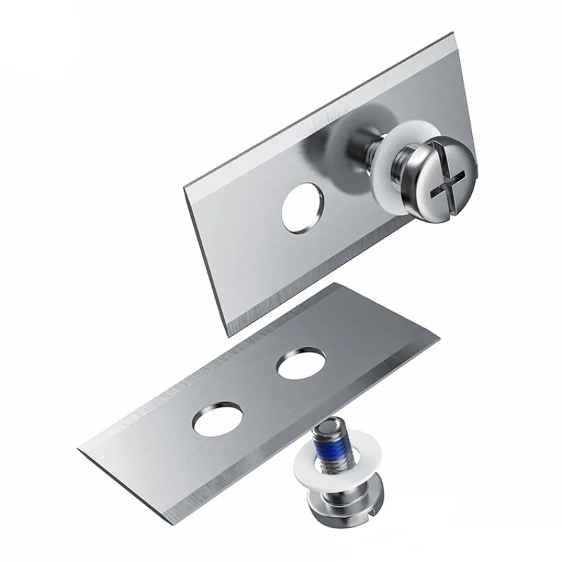 

12/18/30PCS Screw Double-Hole Lawn Mower Blade, Wear-resistant Lawn StainlessSteel Cutting Blade, Suitable for WORX Lawn Mowers