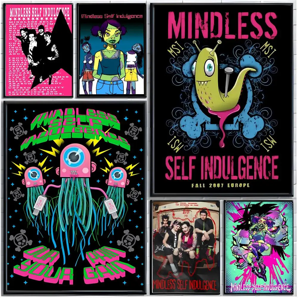 Wild Alternative Punk M-Mindless Self Indulgence Poster Modern Wall Art Home Decor Living Room Decorative Print Unframed