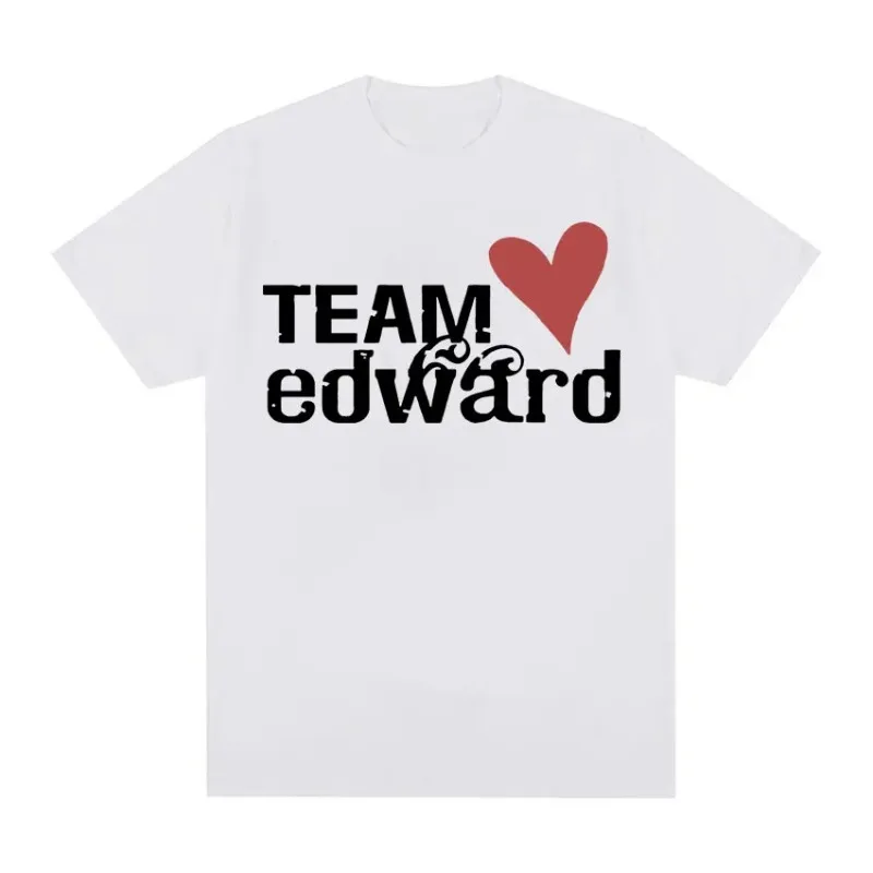 Jacob Wears Team Edward Has Twilight Fans Clothing Retro Women's Fashion Casual Large T-shirt Women Clothes Gothic Y2k Top