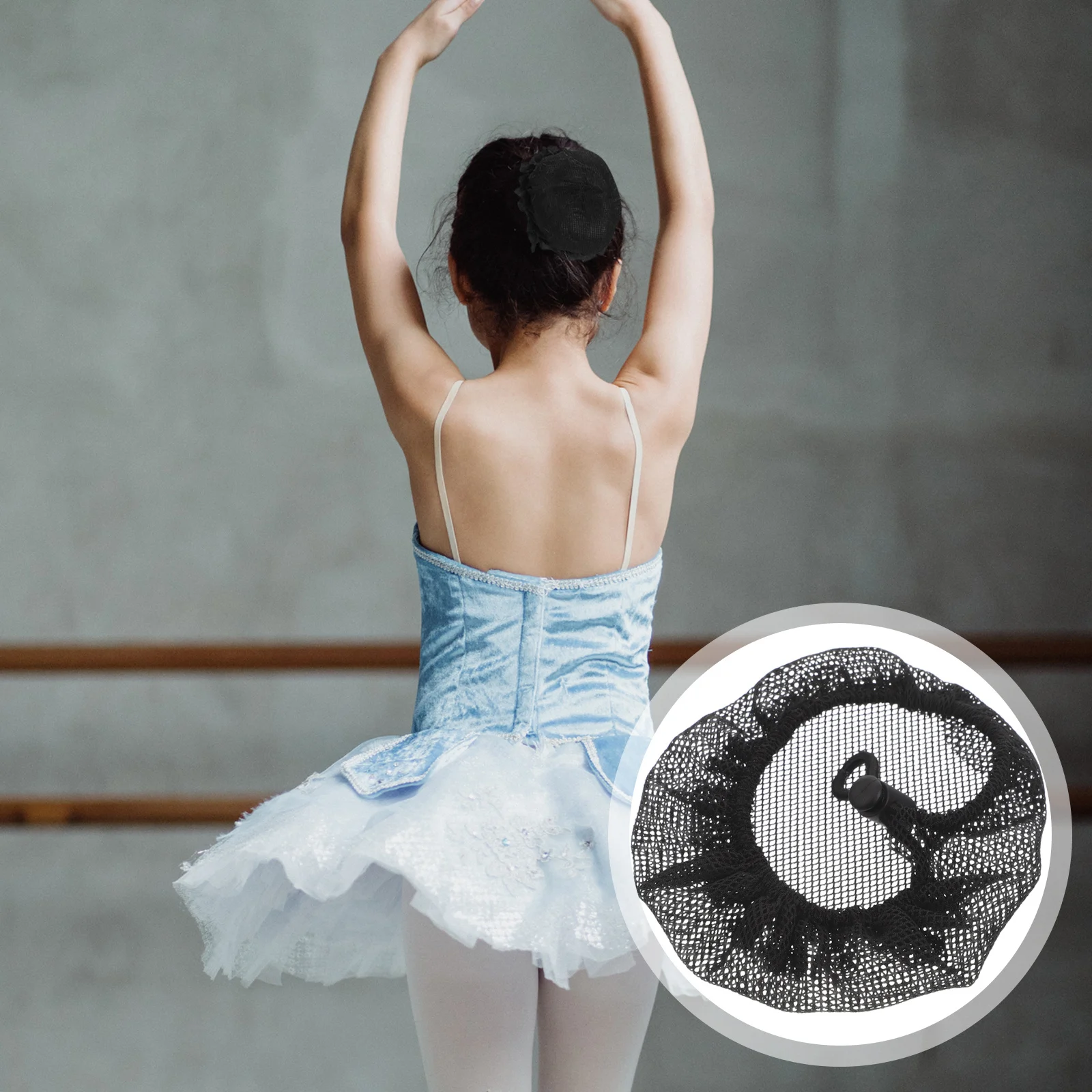 12 Piezas de Red para el Cabello Negra, Invisible, de Alta Elasticidad, Cubre Moños Seguro, con Cordón Clásico, para Enfermeras, Bailarinas de Ballet, Reutilizable