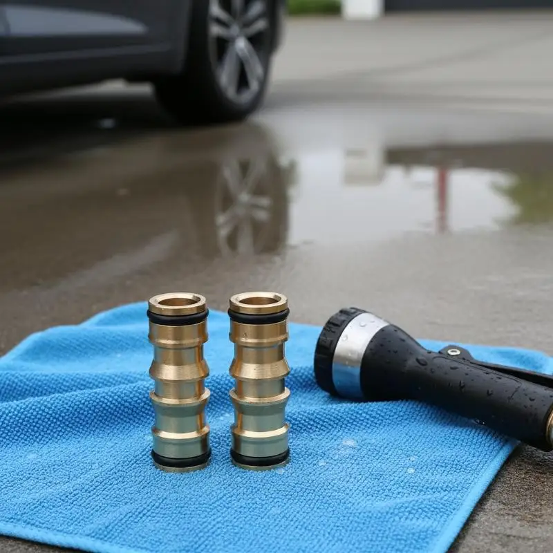 1/2/3Pcs 2 Way Garden Brass Hose Connector Joiner Coupler Watering Water Pipe Tap Male Water Pipe Repair Extension Joints