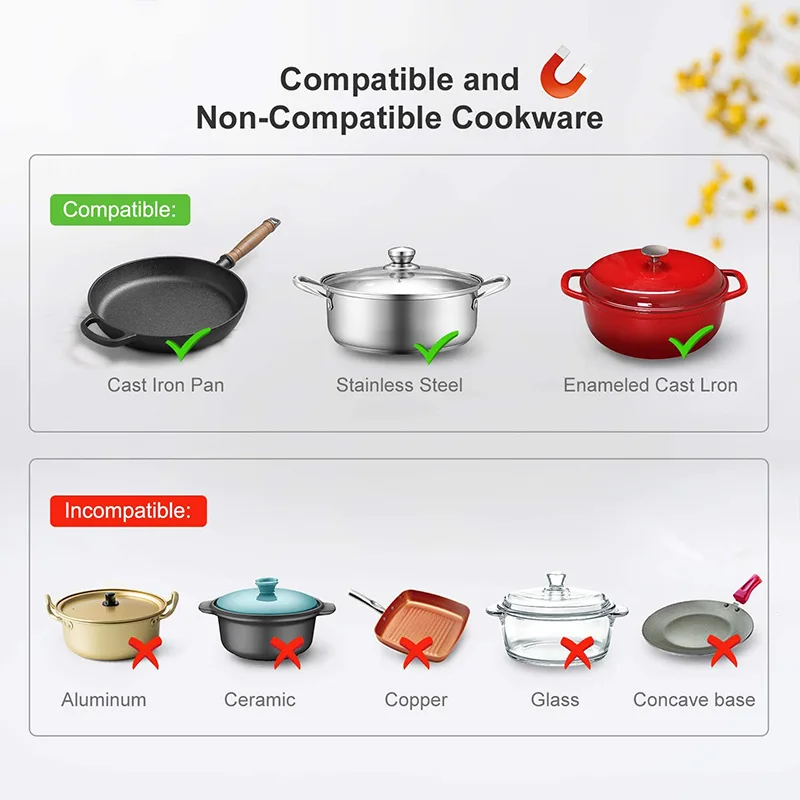 2200W Electric Magnetic Induction Cooker Household Waterproof Hot Pot Heating Stove Touchpad Stir-fry Dish Cooking Oven 220V