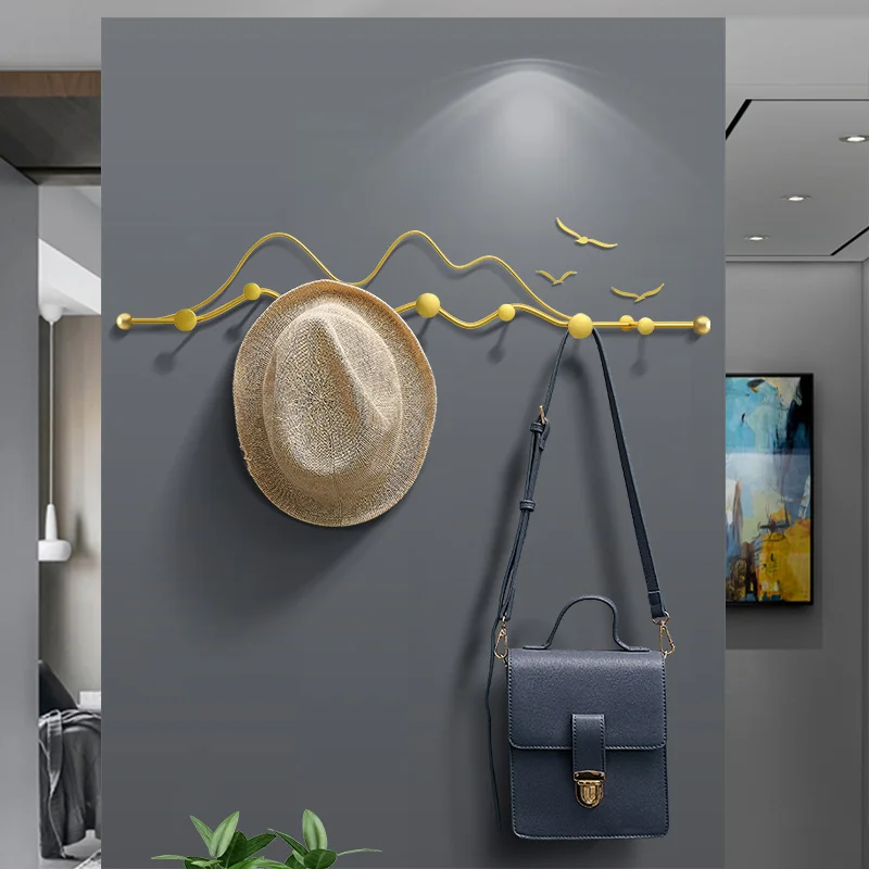 

Bag Hanger Wall Coat Racks Metal Indoor Hanging Hallway Modern Coat Racks Minimalist Open Porte Manteau Entrance Hall Furniture
