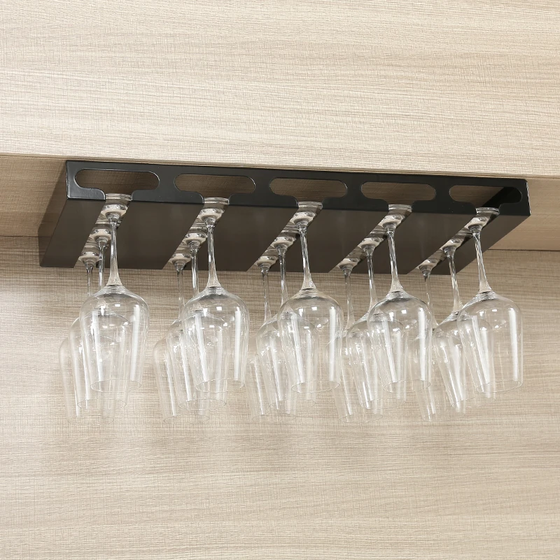

European-style red wine glass holder Home upside down wine rack Living room red wine glass storage rack Dining room hanging gobl