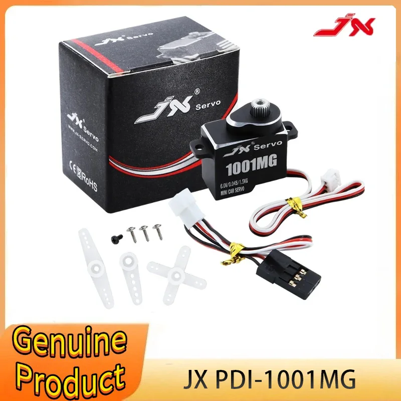 

JX PDI-1001MG 1.5KG Micro Servo Digital, Metal Gear Coreless Motor 6.0V for RC Car Helicopter Crawler Models