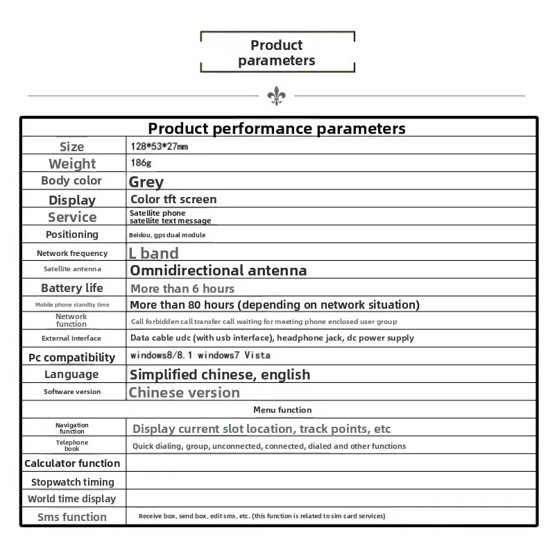 Satellite Phone XT-lite Global Outdoor Emergency Communication Positioning Handheld One-Click SOS English