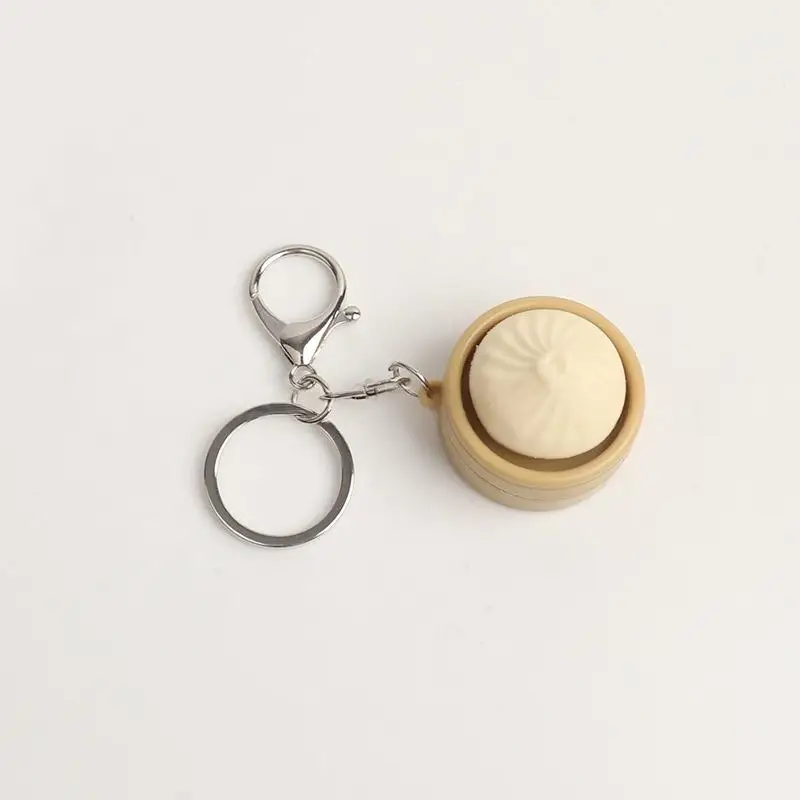 New New 1Pcs Stress Relief Pass The Time Clicker Toys Pendant Cartoon Steamed Stuffed Bun Pinch Toy Decompressing Sensory Props