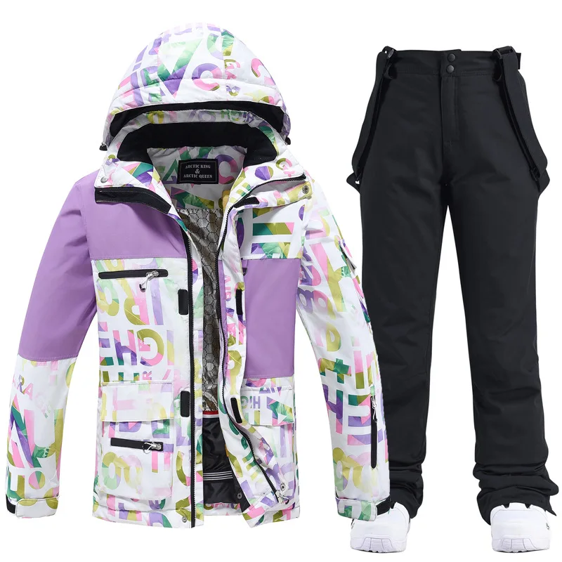 Men's and Women's, Snow Wear, Clothing for Snowboarding, Winter Clothes Ski, Snow Jacket and Pant Sets, Snowboarding Clothing