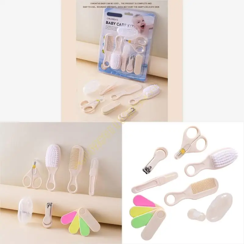 

Essential 7 Piece Baby Grooming для новорожденных и младенцев включает в себя щеточко зубные зубные щетки Clippers DXAD