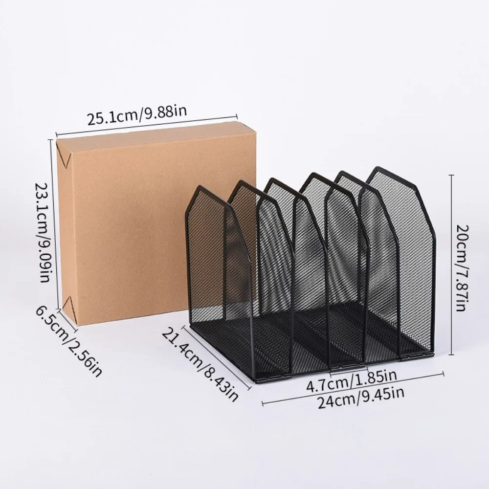 

Прочная подставка для книг с 5/7 сетками, съемная регулируемая книжная полка, металлическая сетка, держатель для книг, школьные принадлежности