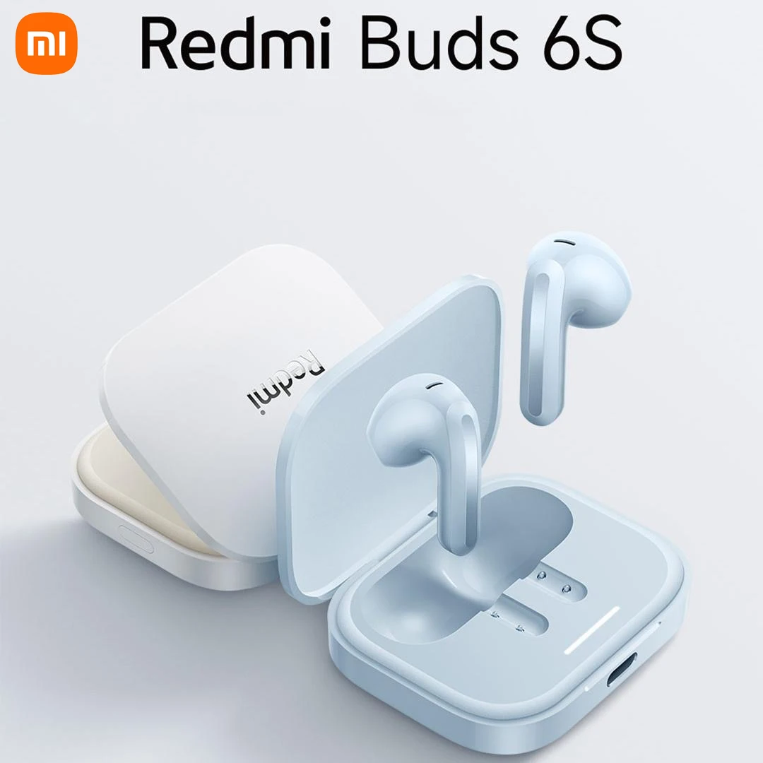 2024 Xiaomi Redmi Buds 6S Earphone TWS Bluetooth 5.3 Wireless Headset SoundID Active Noise Canceling 33H Battery Life Headphone