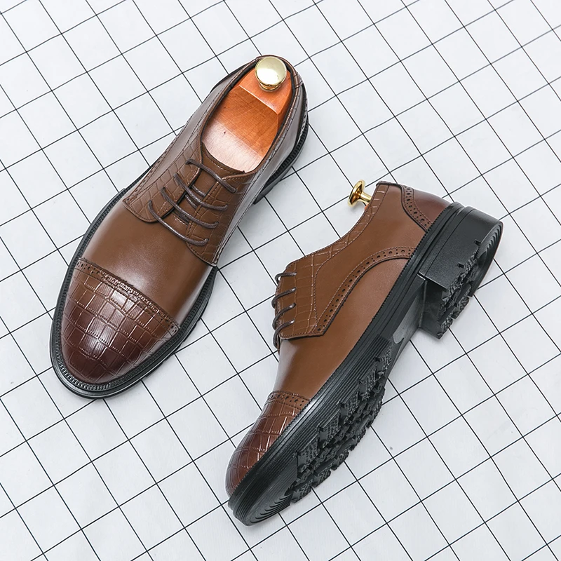 

Hot Selling Brand Men's Genuine Leather Shoes British Style Men's Formal Shoes Men's Office Business Shoes Men's Casual Shoes