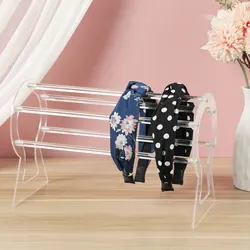 1pc Acrylic Headband Display Stand Transparent Headbands Holder Organizer Hairband Storage Rack Hairband Display NEW 2024