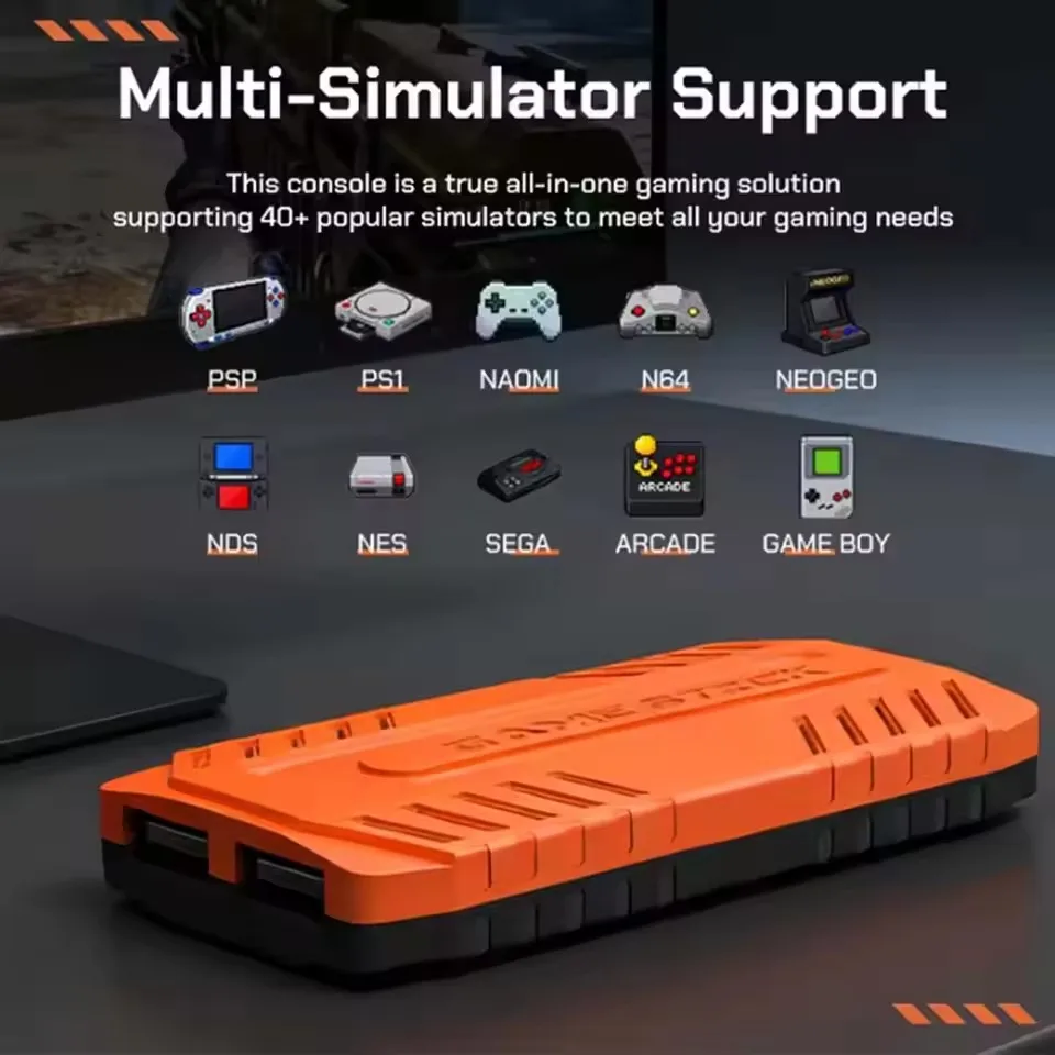 Reebolnic U36 Game Stick 128G 50,000+Games مثبتة 4K HD مخرج ريترو لعبة فيديو وحدة تحكم ثلاثية الأبعاد 40 + أجهزة محاكاة PSP PS1 Boy Gifts