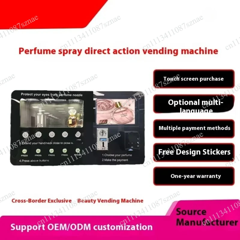 Small Intelligent 24H Unmanned Perfume Spray Vending Machine Automatic, Self-Service Aromatherapy for Retail