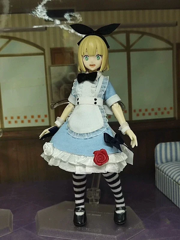 

P5-2-1 1/12 Scale Clothes Maid Outfit Dress Model for 6" azone12 figma shf Female