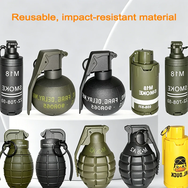

V1-Nylon Impact Resistant Reusable Grenade Model Multi Styles Outdoor Shooting Game Toy Prop