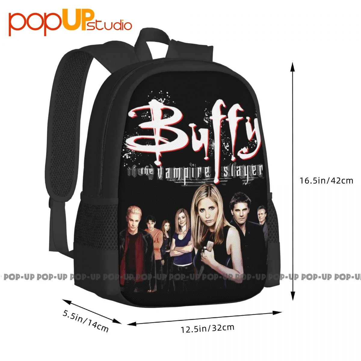 Buffy The Vampire Slayer Movie Poster zaino Bookbag di grande capacità borsa da spiaggia borsa sportiva borse da viaggio