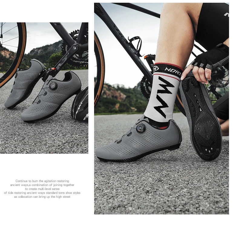 MTB Fahrradschuhe für Herren Flache Pedalschuhe Leichte Rutschfeste Selbstverriegelnde Schuhe für Damen Outdoor-Radsport Rennradschuhe – Detail 15