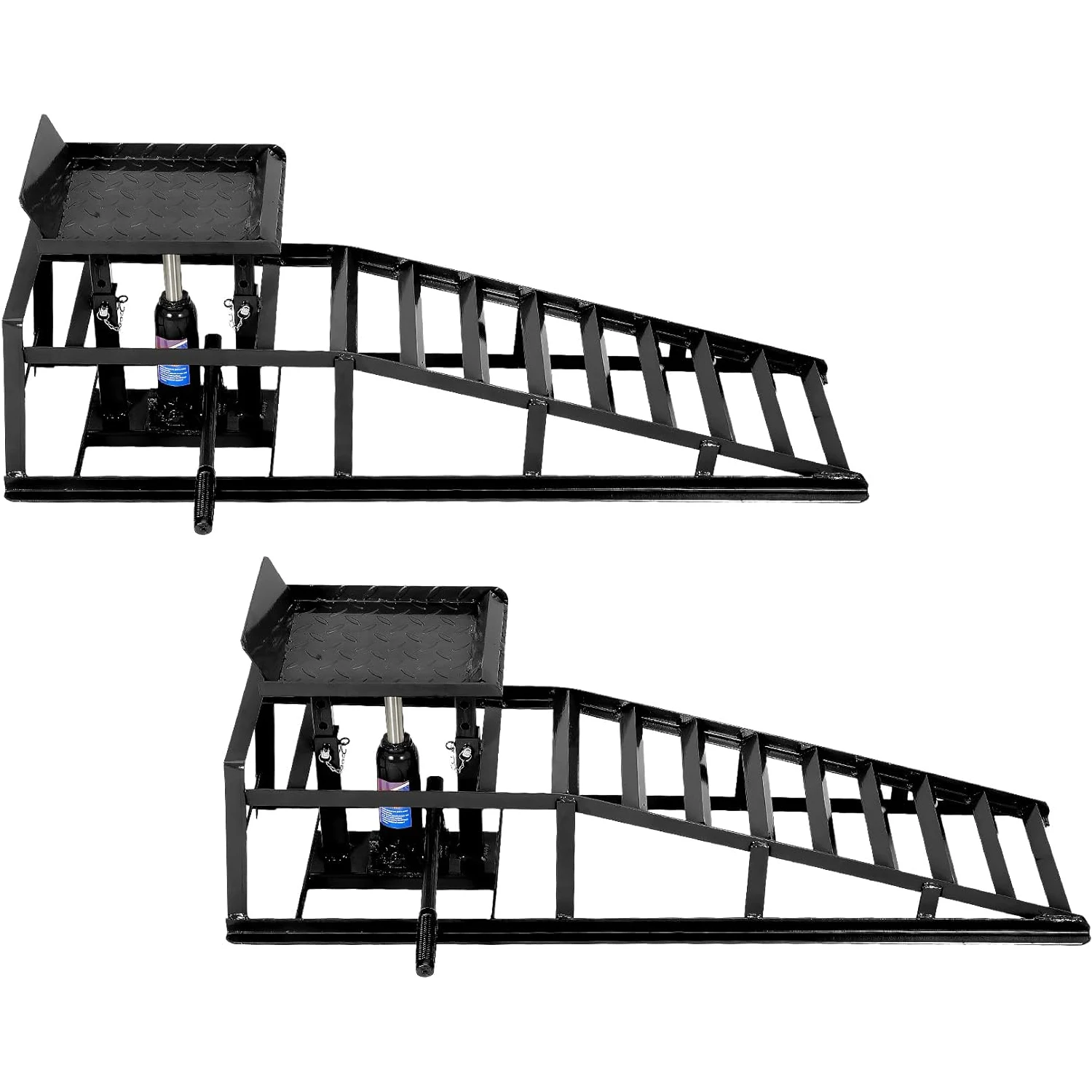 

2 шт., грузоподъемные пандусы для тяжелых транспортных средств, портативные сервисные пандусы для автомобилей и грузовиков для замены масла и обслуживания автомобилей