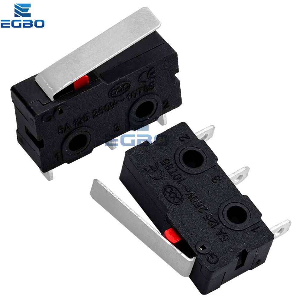 1 ~ 20 قطعة ذراع رافعة الأسطوانة الصغيرة عادة مفتوحة إغلاق الحد التبديل KW12-3 KW11-N