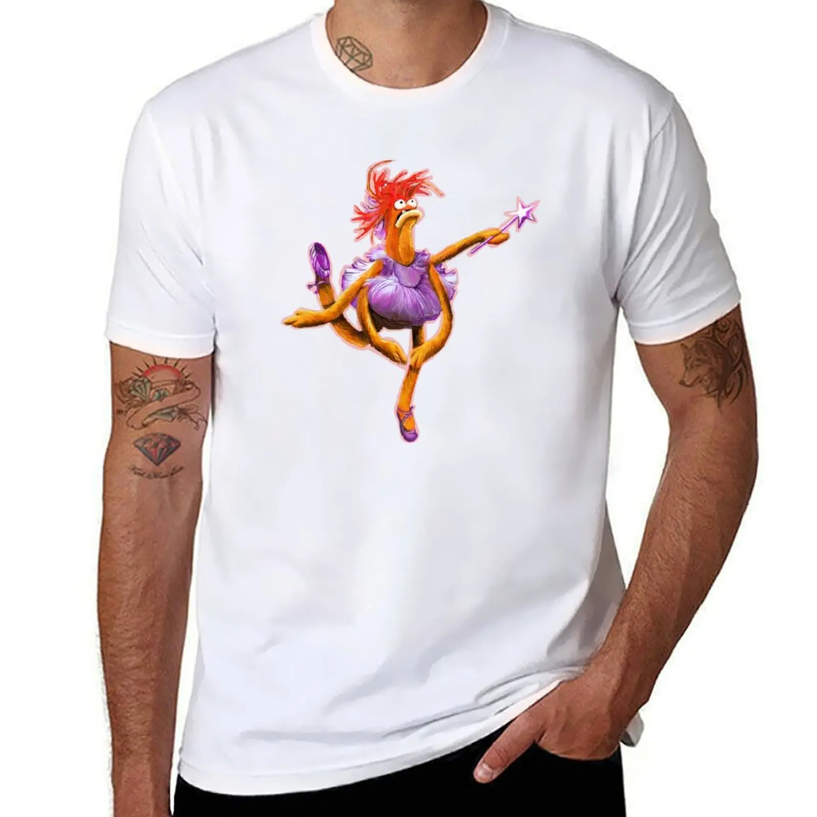 Pepe the King Prawn Ballerina - The Muppet Show Prawn Lake T-Shirt plus size clothes man t shirt graphics men clothing