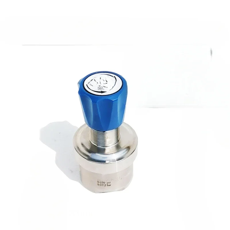 Low pressure, high flow, large diaphragm pressure sensing, sensitive back pressure valve 316L stainless steel pressure