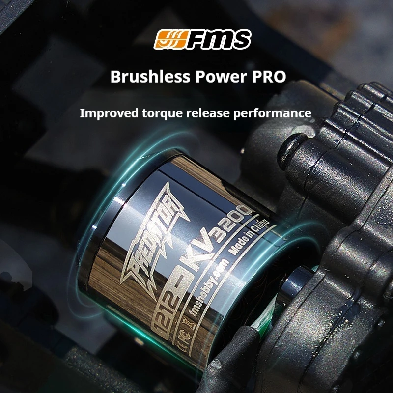 Fms 1/24 Fcx24 Afstandsbediening Elektrische Borstelloze Klimmen Autodeur Brug Dual Speed Apv Vrachtwagen Speelgoed Gift