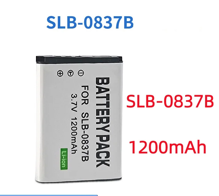 1200 мАч SLB-0837B 0837B SLB 0837B Аккумулятор или зарядное устройство для камеры Samsung Digimax L70 L83T L85T L201 L301 NV8 NV10 NV15 NV20 SL201