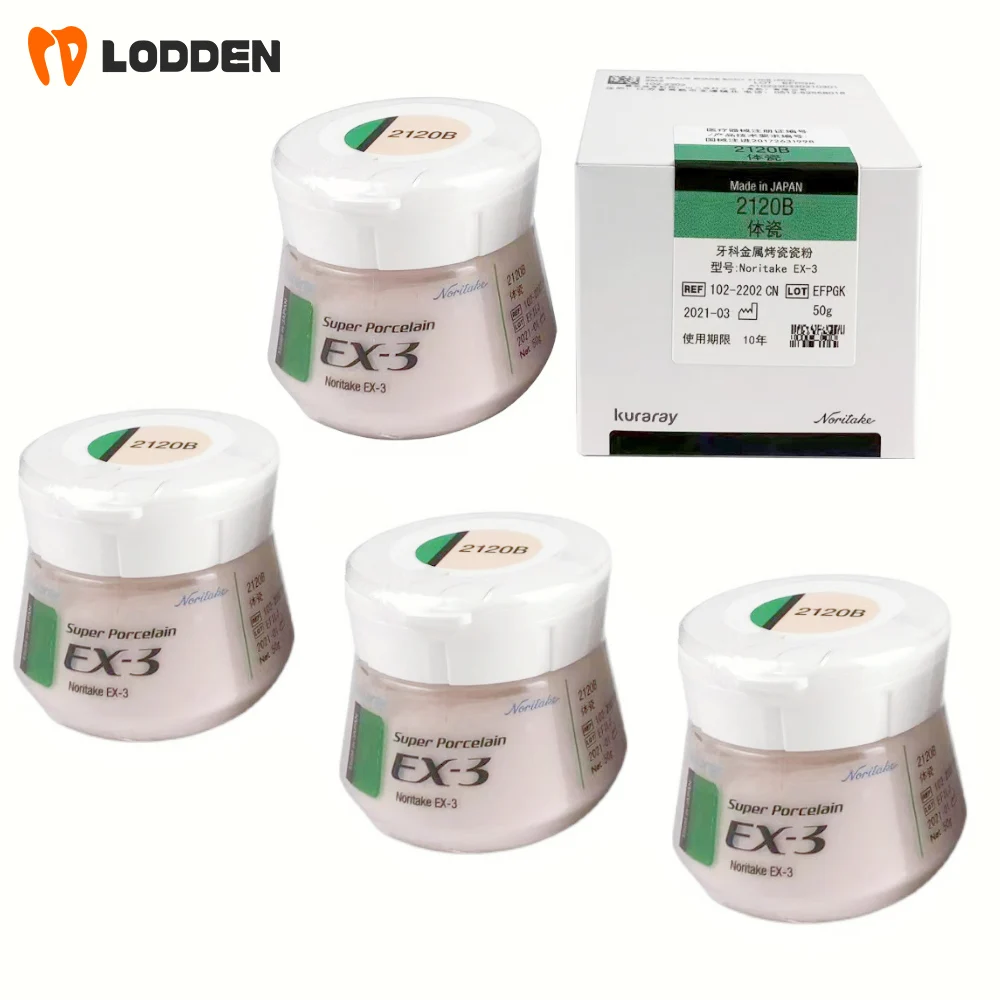 50g Dental Noritake EX-3 Opacious Body Margin Cervical Enamel Translucent Tissue Dental Metal Super Porcelain Powder