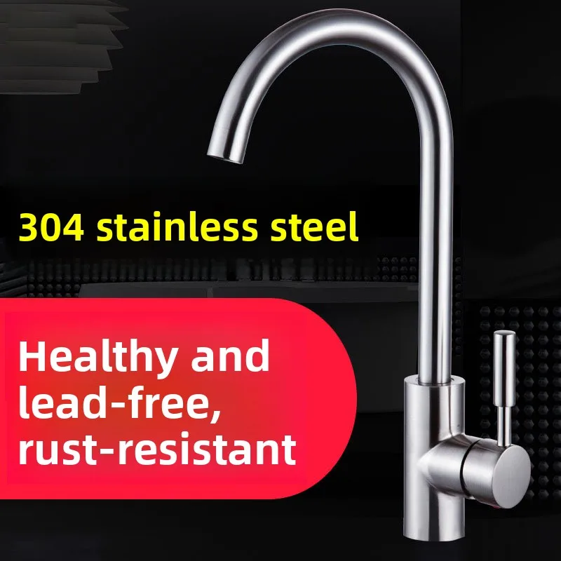 Kitchen Faucet Sink Lead-Free Faucet Engineering Kitchen Sink Cold and Hot Water Faucet Universal Model