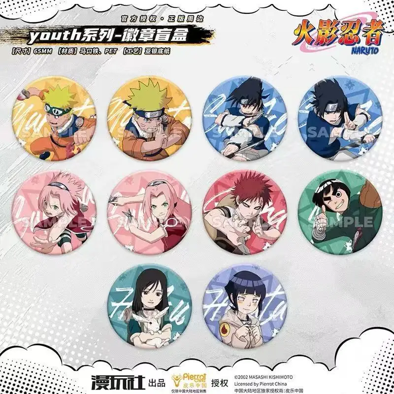 

Аутентичный значок серии Наруто Youth, металлическая глухая коробка, аниме, официальные товары, коллекционные предметы, аксессуары для косплея, подарок для