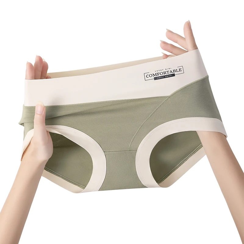 통기성 삼각 팬티, 여성 란제리, 여성 배꼽 거들, 여성 코튼 브리프, 섹시한 속옷