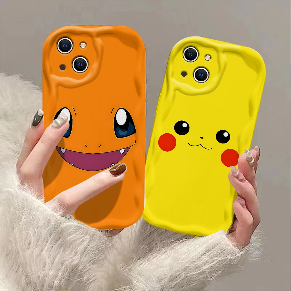 Anime Cartoon Charmanders Phone Case For iPhone 17e 17 16 16e 15 14 13 12 11 Pro Max XSMAX Air Plus 3D Wave Soft TPU Back Cover