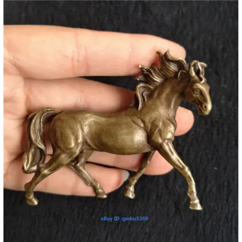 

Chinese archaize Pure Brass small Horse statue