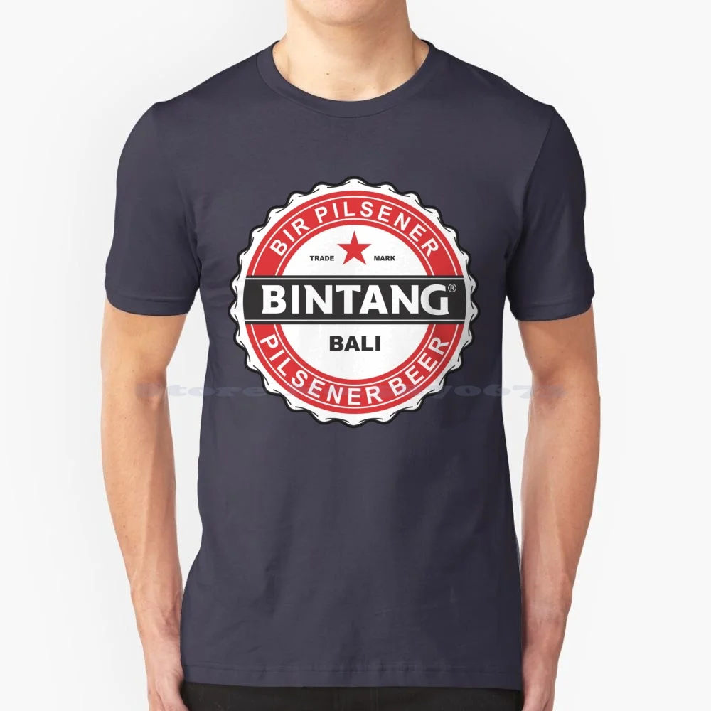 Camiseta 100% algodón de Bintang Bali, camisa para beber cerveza