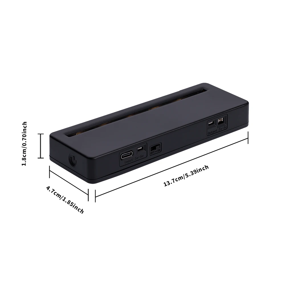 Light Acrylic Nameplate for 75192 Brick Building Blocks with USB Port