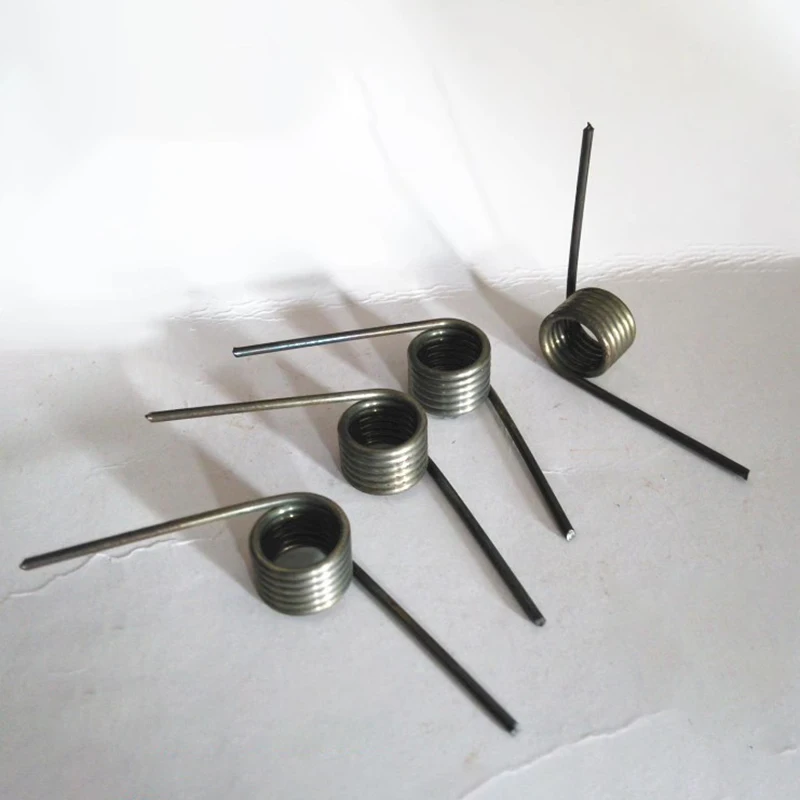 10pcs Custom V-Spring Steel 1.0 Wire Diameter Outer 14mm Torsion Small Coil Hairpin Springs for DIY Projects