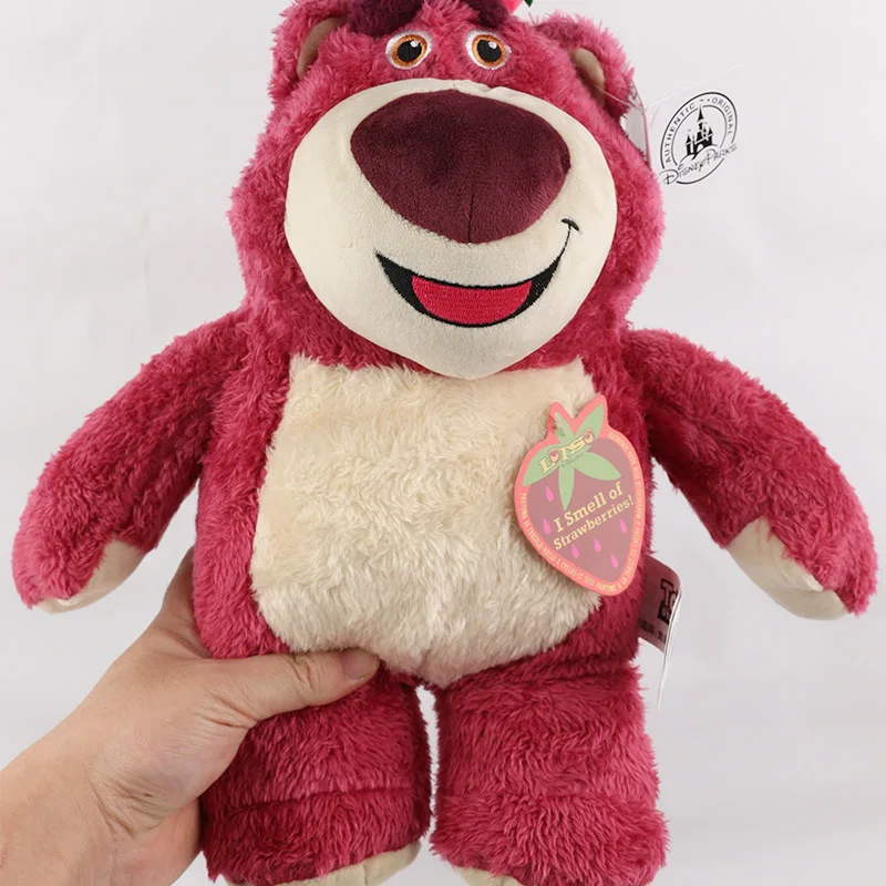 12in/32cm Kawaii Disney Toy Story Lotso Bear Stuffed Toys Children Cotton Plush Doll Cute Things For Girls Valentines Day Gift