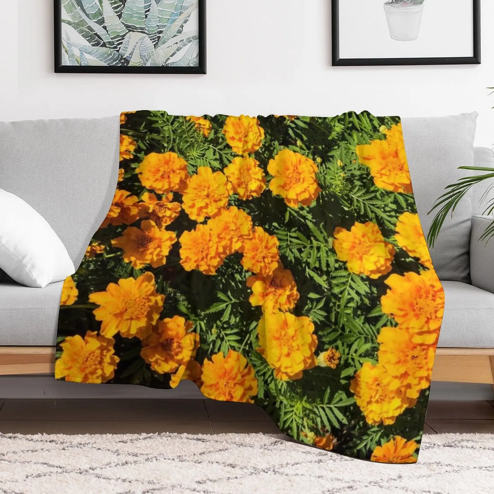

Marigold Throw Blanket Decorative Sofa anime Cute Blankets