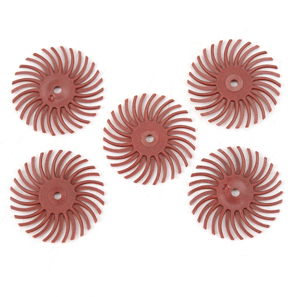 1 zoll Radial Borsten Disc Kit Schleif Pinsel 1/8 zoll 3/2,35mm Schaft Detail Polieren Rad für Dremel Dreh Werkzeug Zubehör – Detail 4