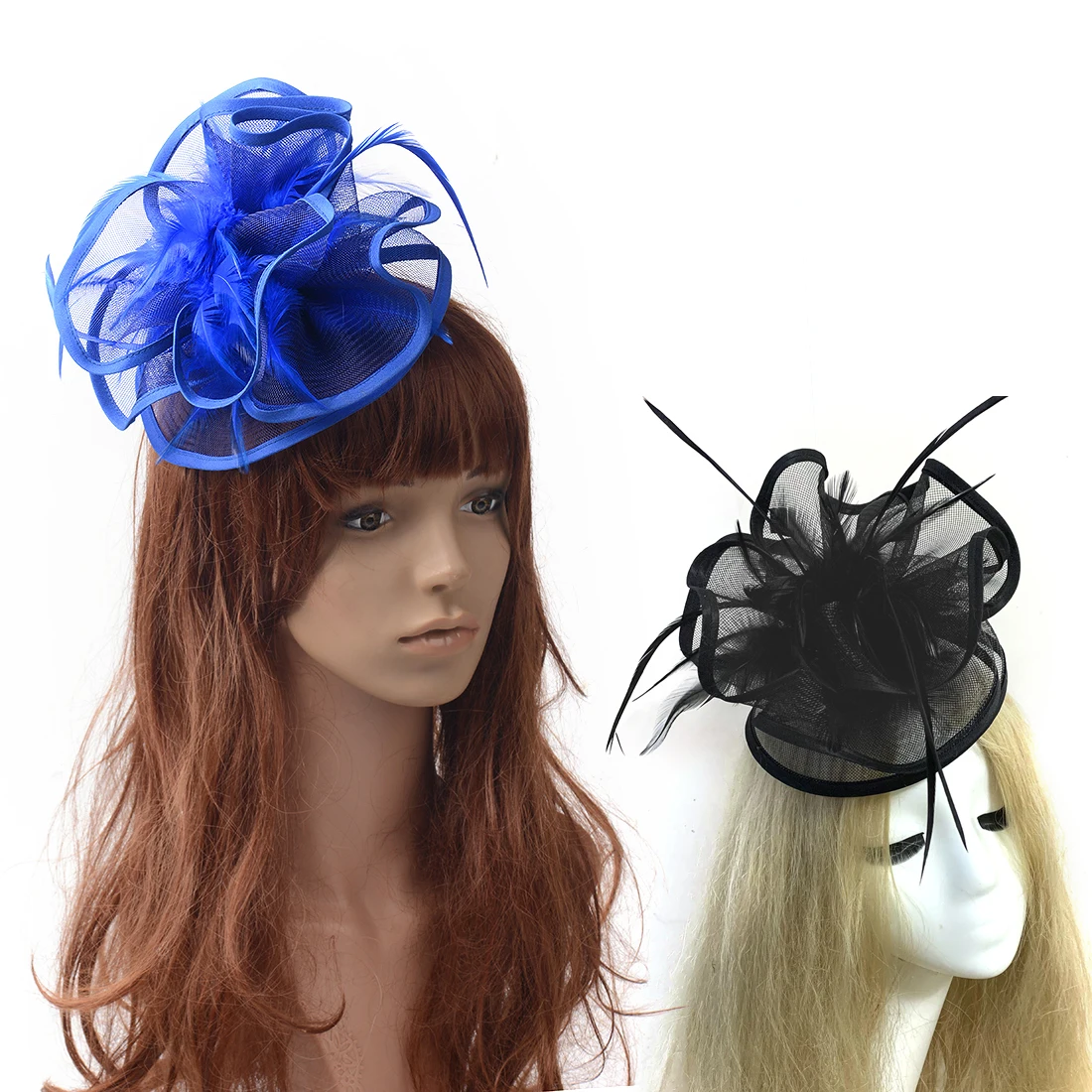 

Handmade Feather Fascinators Hat Hair clip Accessories For Women Dress Tea Party Wedding Headwewar